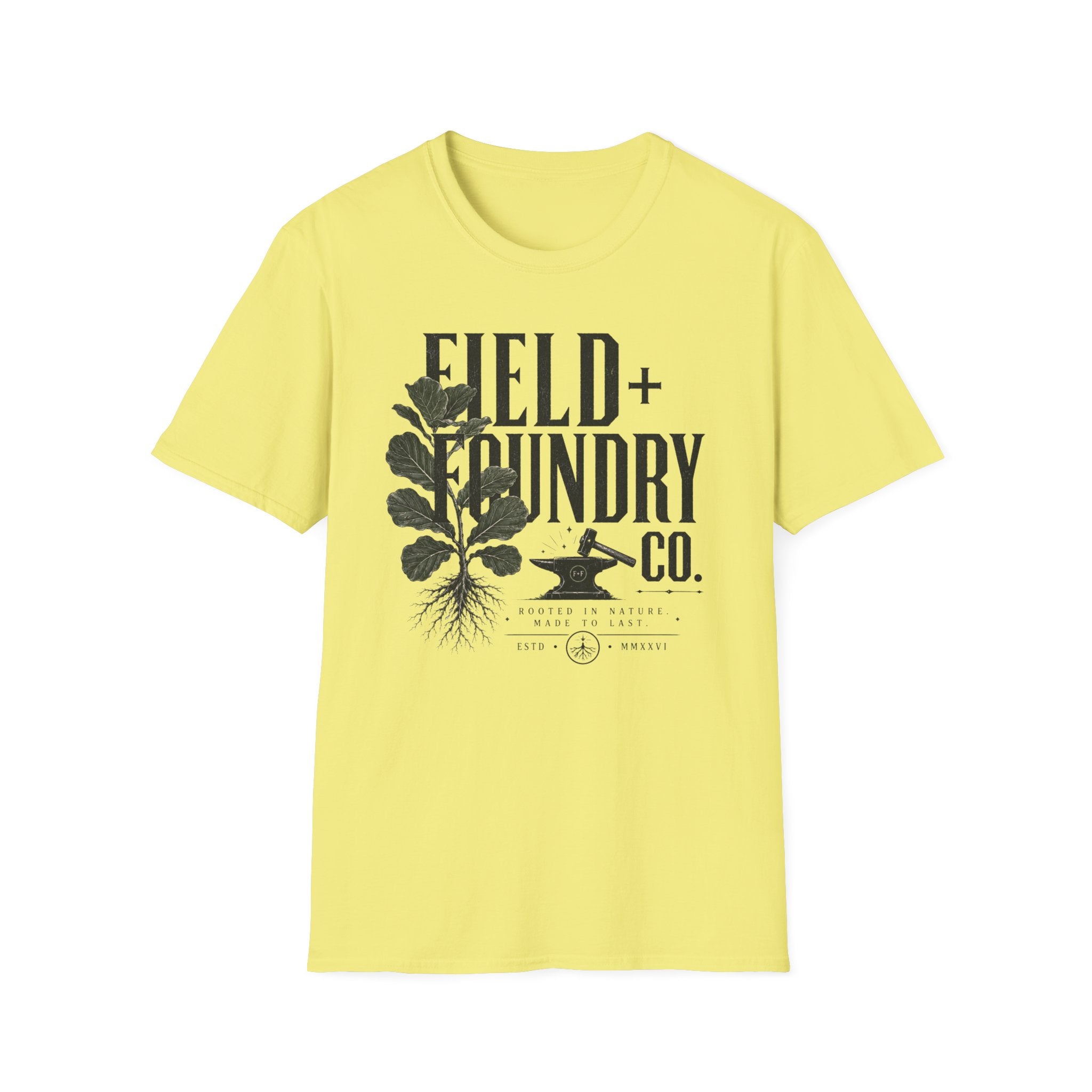 Field + Foundry Co. Botanical Graphic Logo T‑Shirt