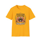 T-Shirt 'Pollen Drunk' Floral Bee Tee (Gardener Plant Mom Gift)