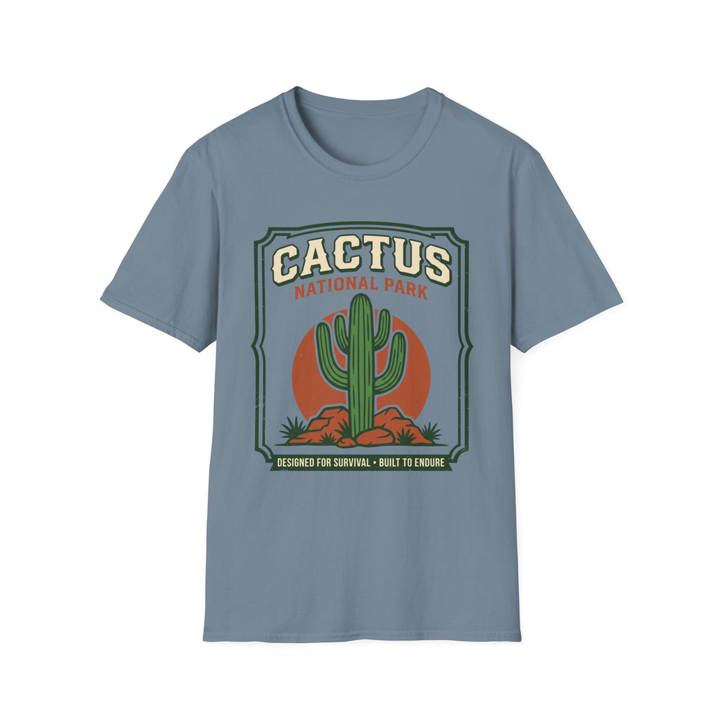 Cactus National Park T-Shirt — Retro Desert Cactus Graphic Tee