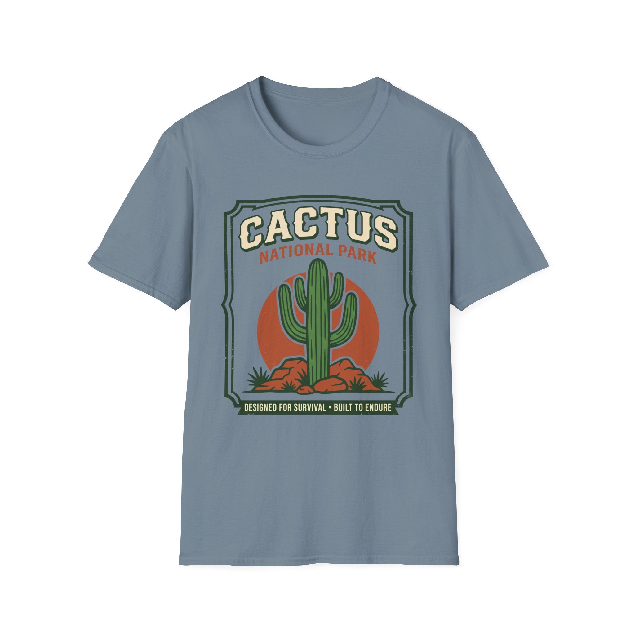 Cactus National Park T-Shirt — Retro Desert Cactus Graphic Tee