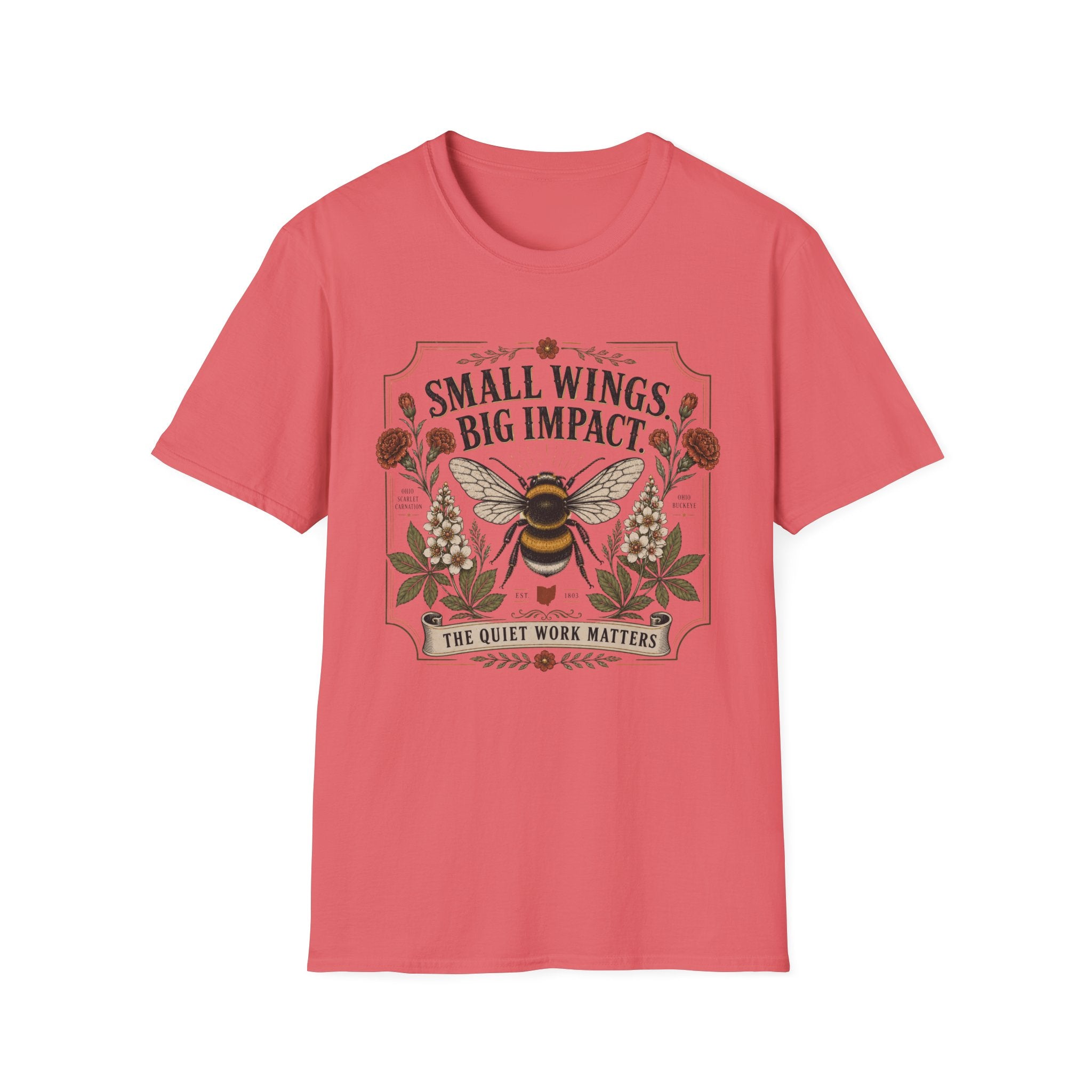 T-Shirt — Small Wings Big Impact Bee Graphic Tee