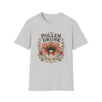 T-Shirt 'Pollen Drunk' Floral Bee Tee (Gardener Plant Mom Gift)