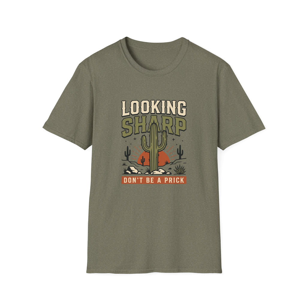 Looking Sharp Cactus T-Shirt "Don't Be a Prick" Vintage Desert Tee