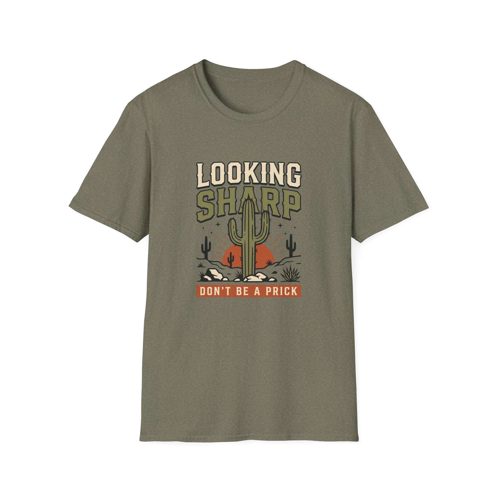 Looking Sharp Cactus T-Shirt "Don't Be a Prick" Vintage Desert Tee