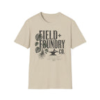 Field + Foundry Co. Vintage Logo T-Shirt Botanical Graphic Tee