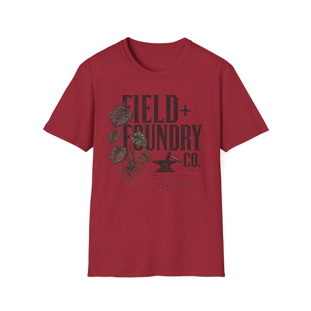 Field + Foundry Co. Vintage Logo T-Shirt Botanical Graphic Tee