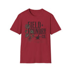 Field + Foundry Co. Vintage Logo T-Shirt Botanical Graphic Tee