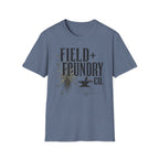 Field + Foundry Co. Vintage Logo T-Shirt Rustic Botanical Graphic Tee