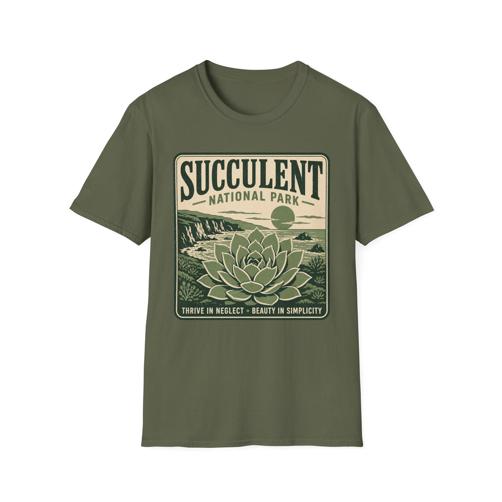 Succulent National Park T-Shirt — Vintage Botanical Plant Tee