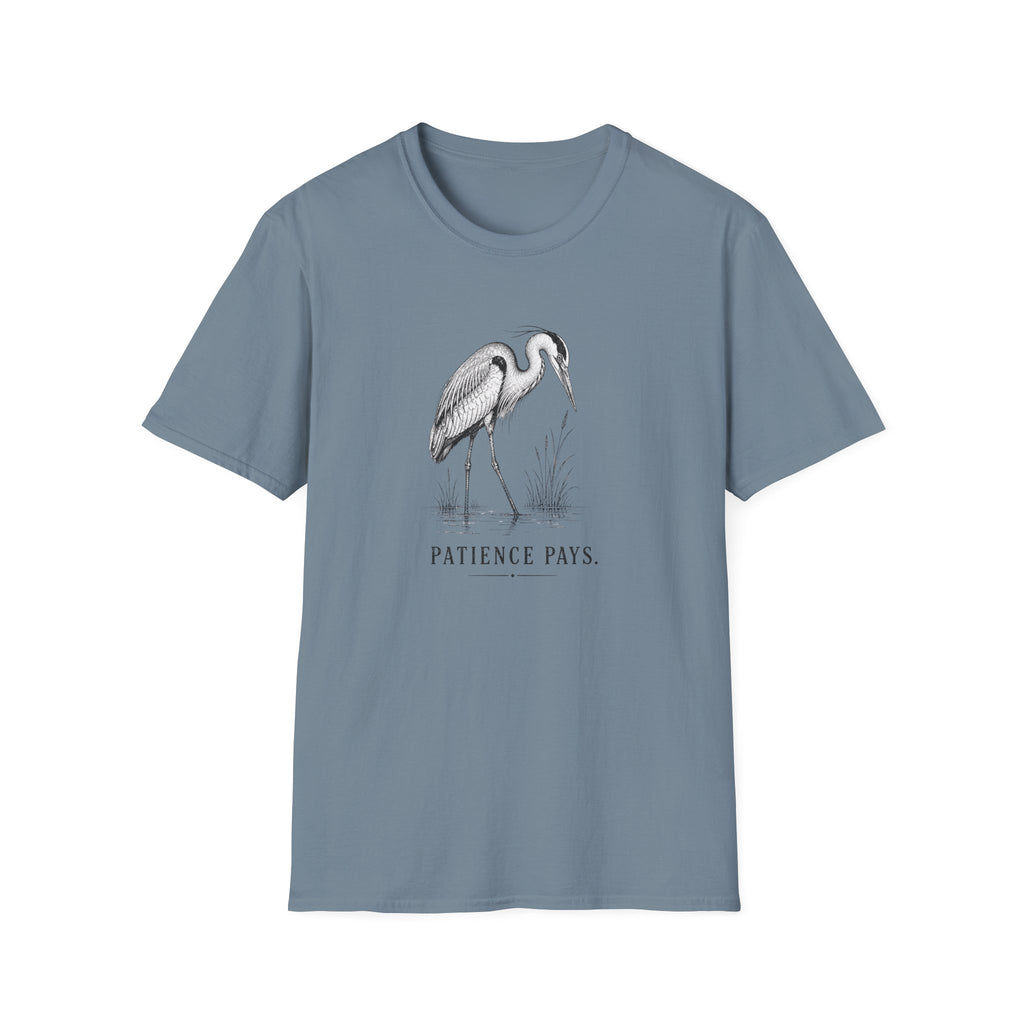 Patience Pays Heron T-Shirt