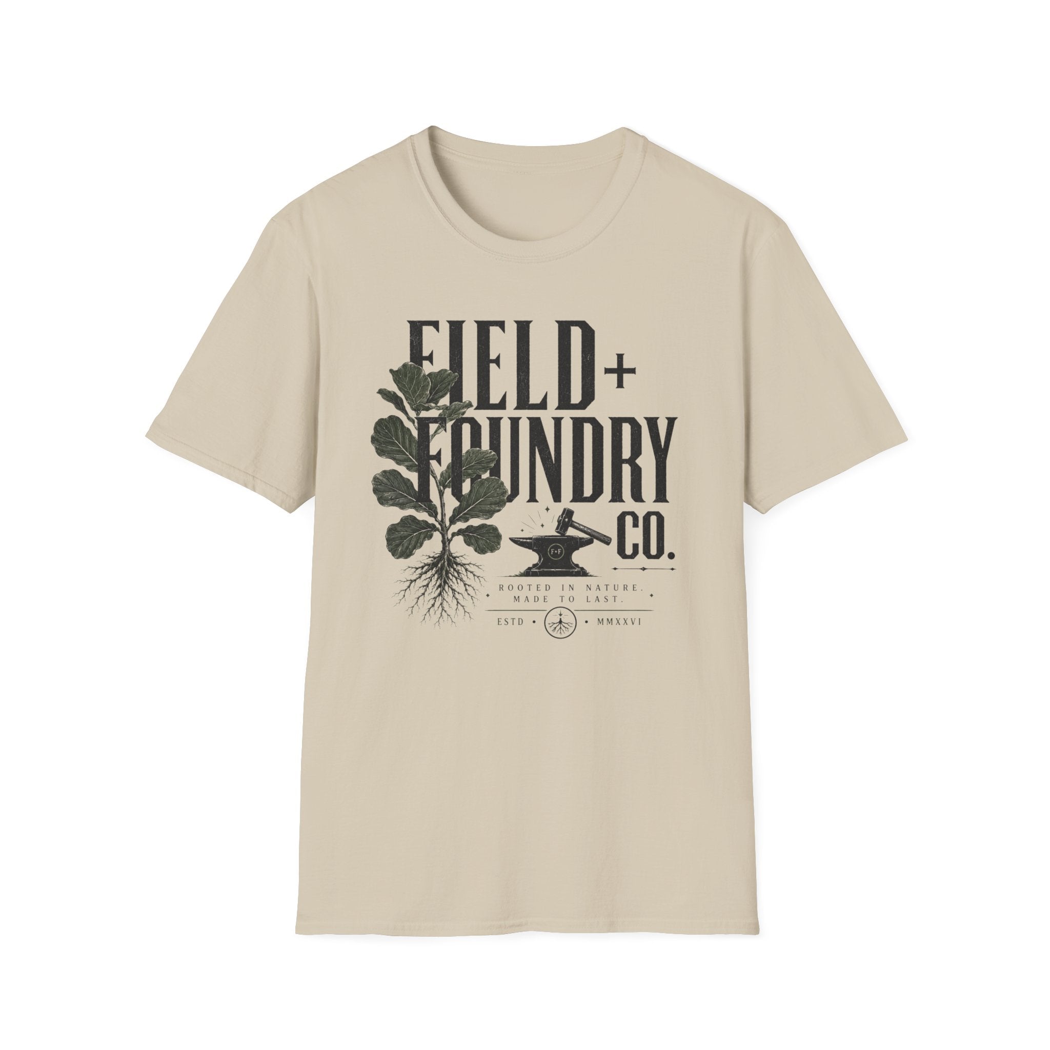Field + Foundry Co. Botanical Graphic Logo T‑Shirt