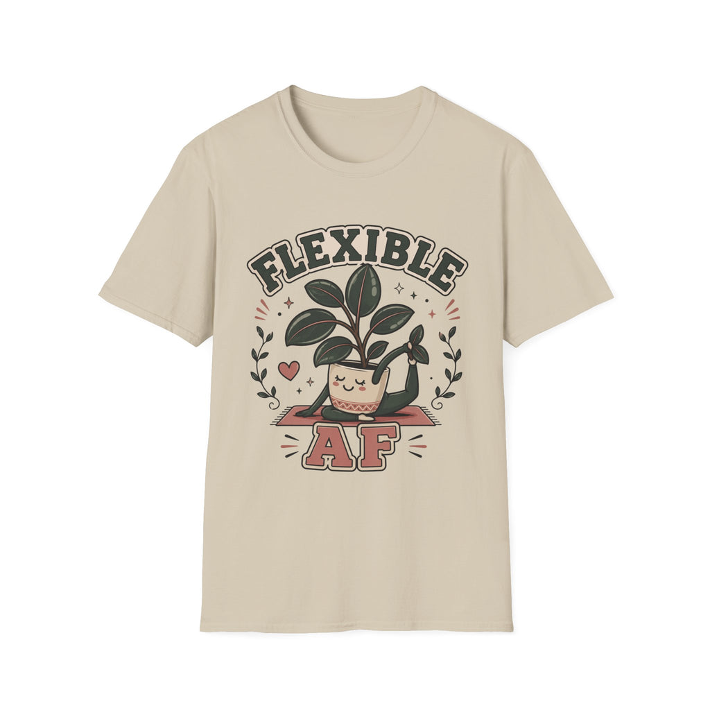 Flexible AF Rubber Plant Graphic T-Shirt