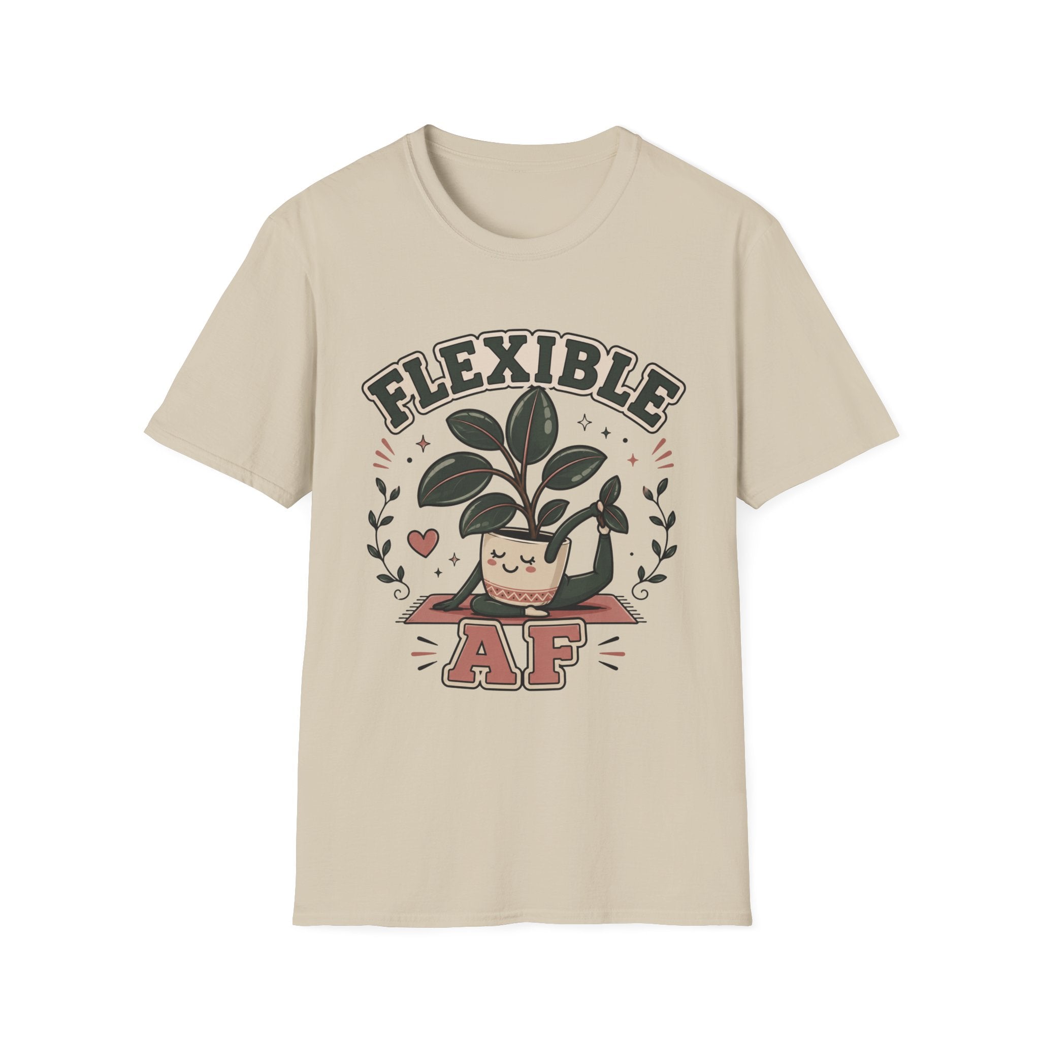 Flexible AF Rubber Plant Graphic T-Shirt