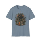 Mystic Forest Night T-Shirt — Moon, Stars & Fox Graphic Tee