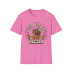 T‑Shirt "High Off The Nectar" Bee Graphic Tee, Floral Vintage Vibe