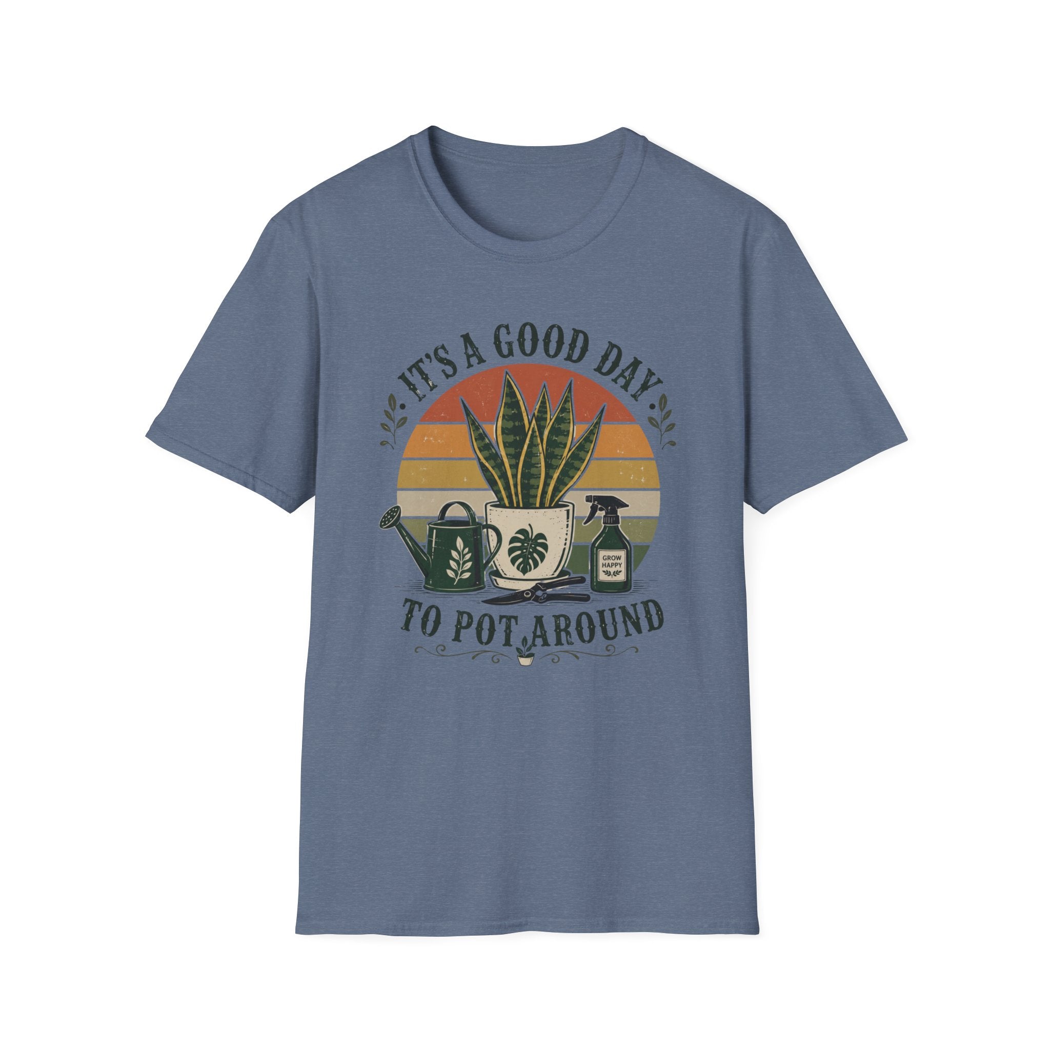 It's a Good Day to Pot Around T-Shirt — Retro Plant Lover Tee