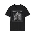 Anatomy of the Lungs T-Shirt — Vintage Medical Diagram Tee
