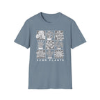 Send Plants T-Shirt Botanical Grid Plant Lover Tee