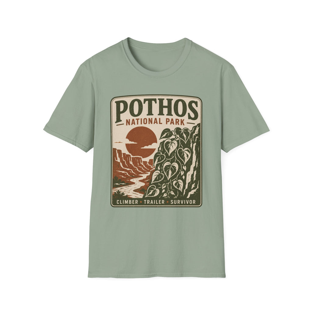 Pothos National Park T-Shirt — Vintage Plant Lover Tee