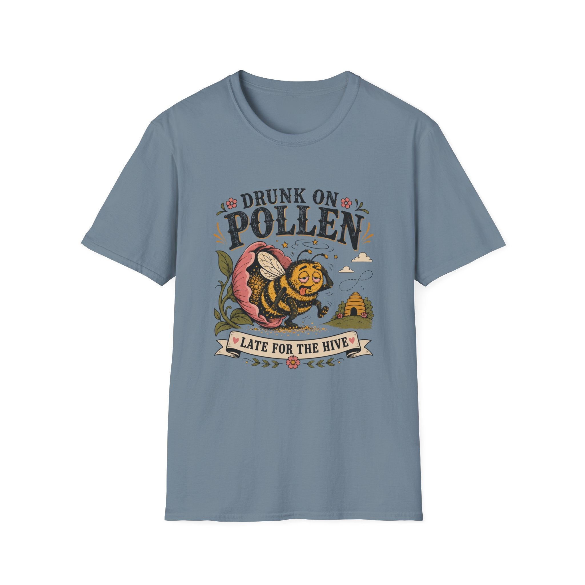 Drunk on Pollen Late for the Hive 2 T-Shirt