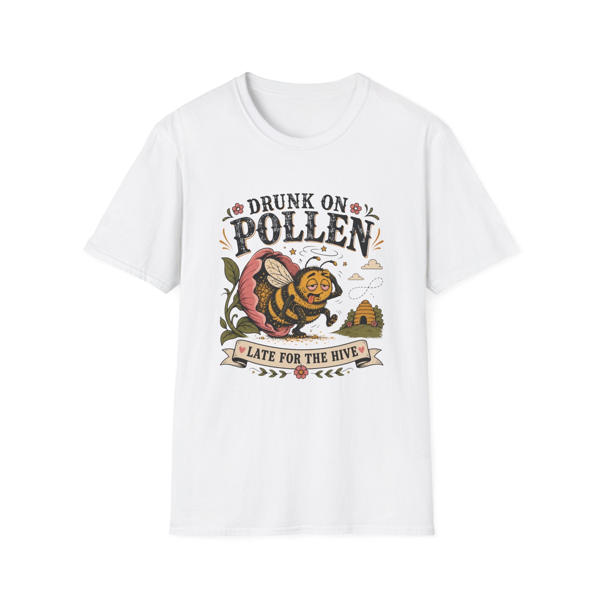 Drunk on Pollen Late for the Hive 2 T-Shirt