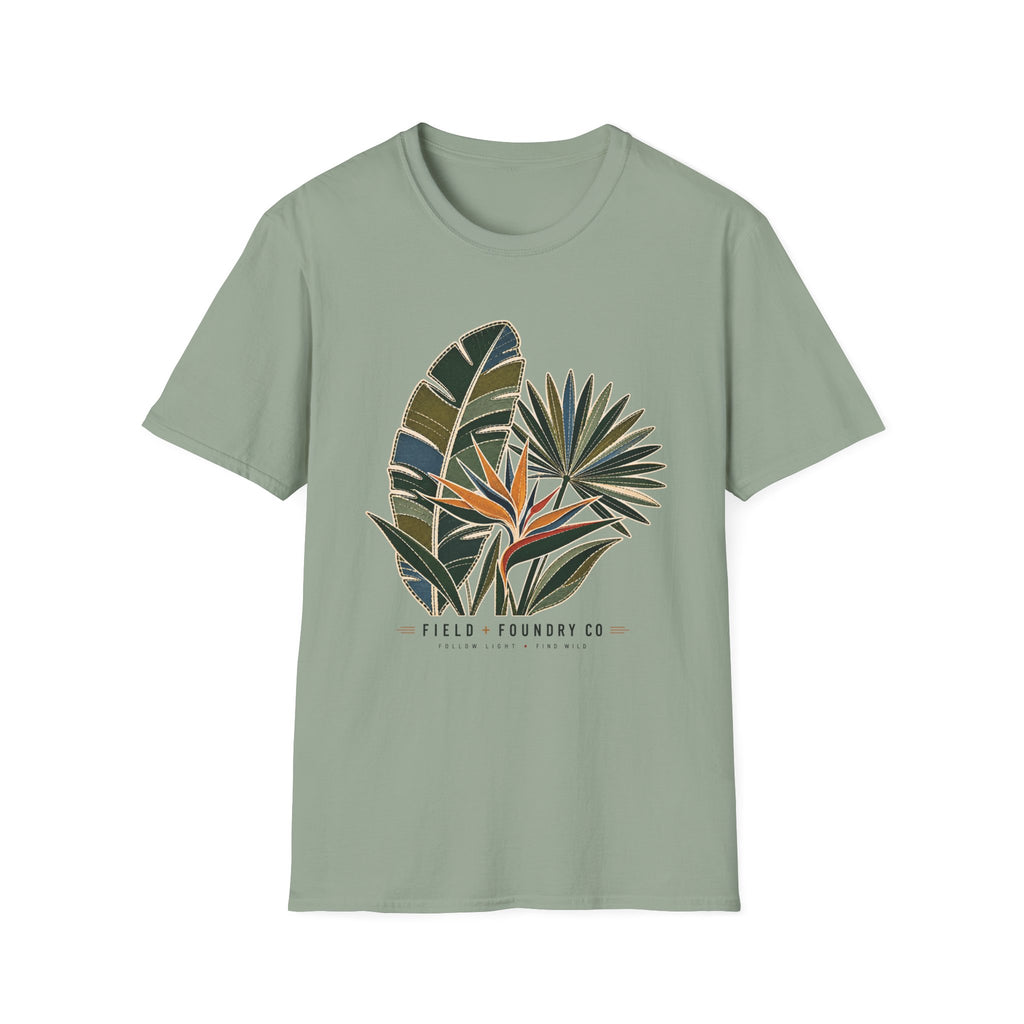 T-Shirt Tropical Palm Leaf Botanical Graphic Tee