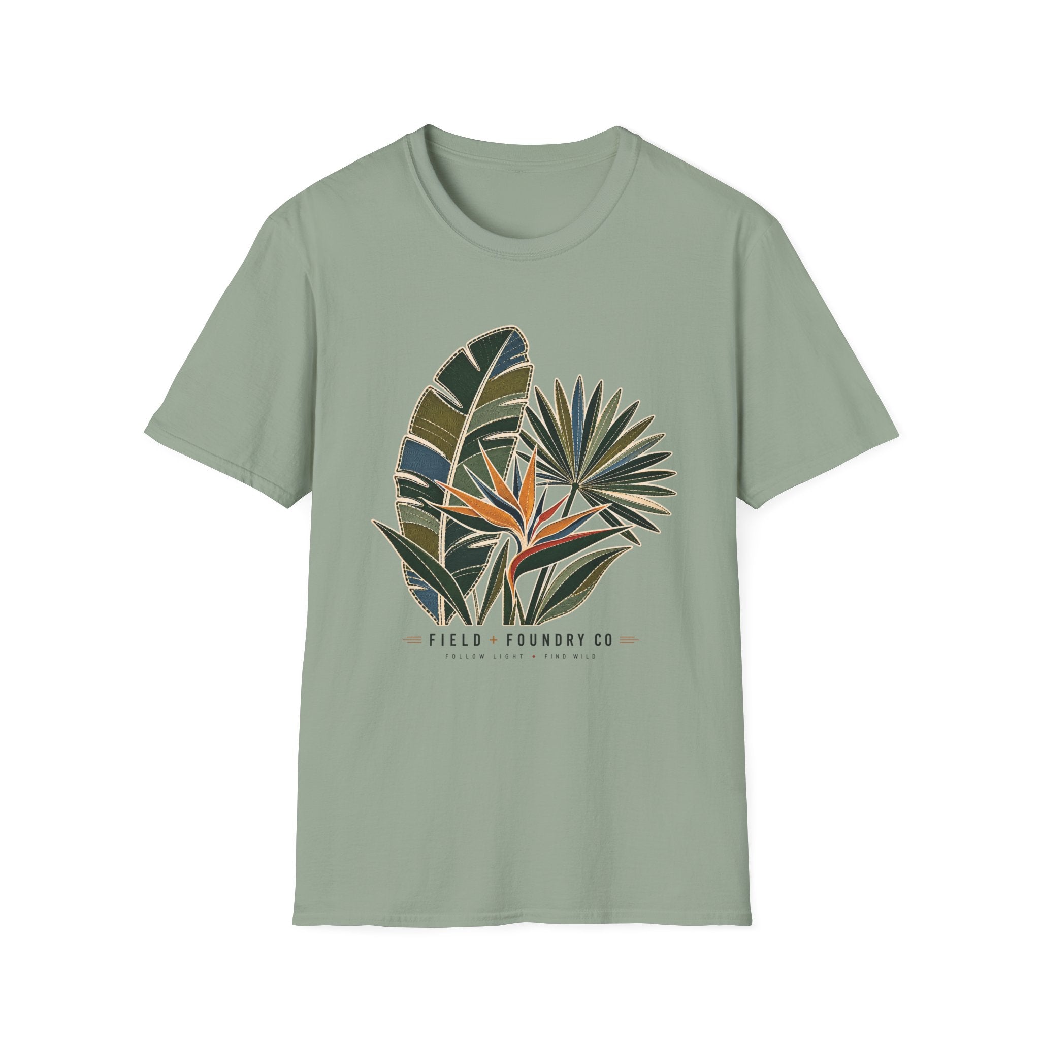 T-Shirt Tropical Palm Leaf Botanical Graphic Tee