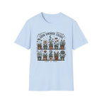 Grow Somewhere Strange Whimsical Potted Plant Graphic T-Shirt