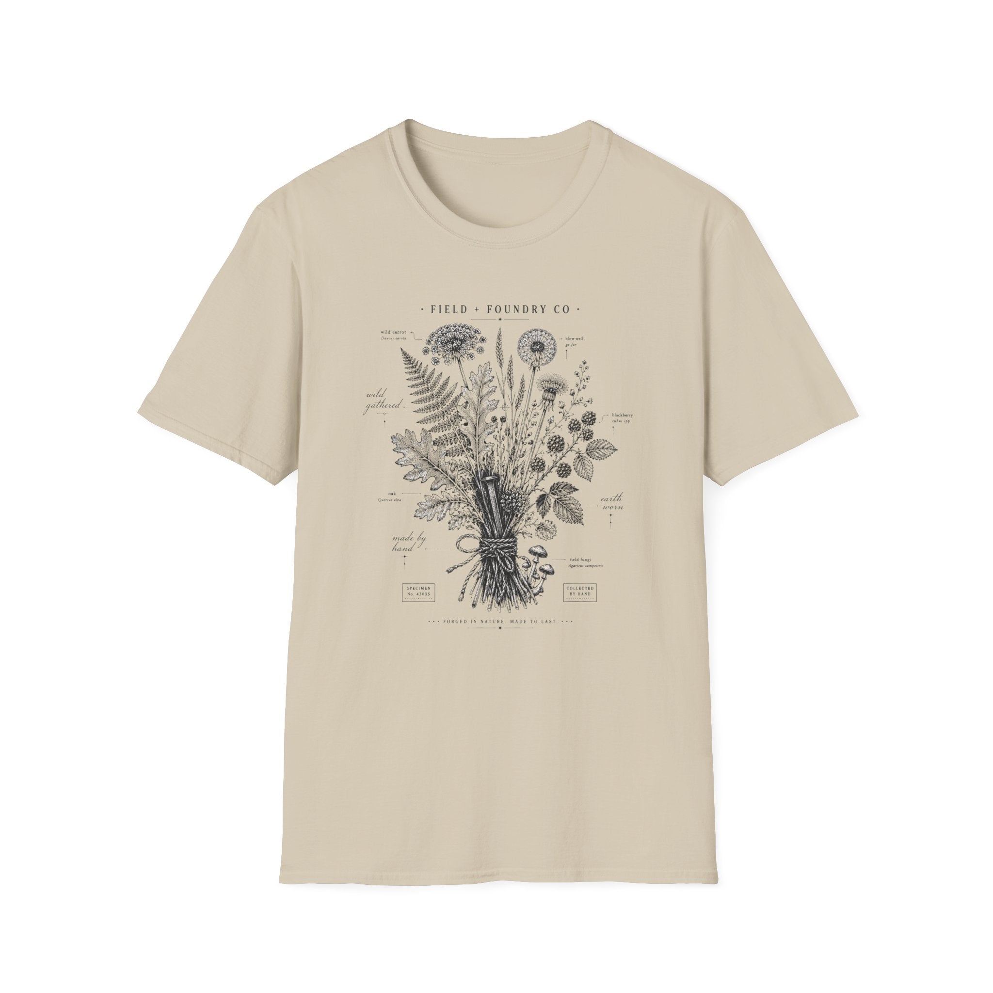 Floral Botanical Tee Field + Foundry Co. Vintage Plant Illustration T-Shirt