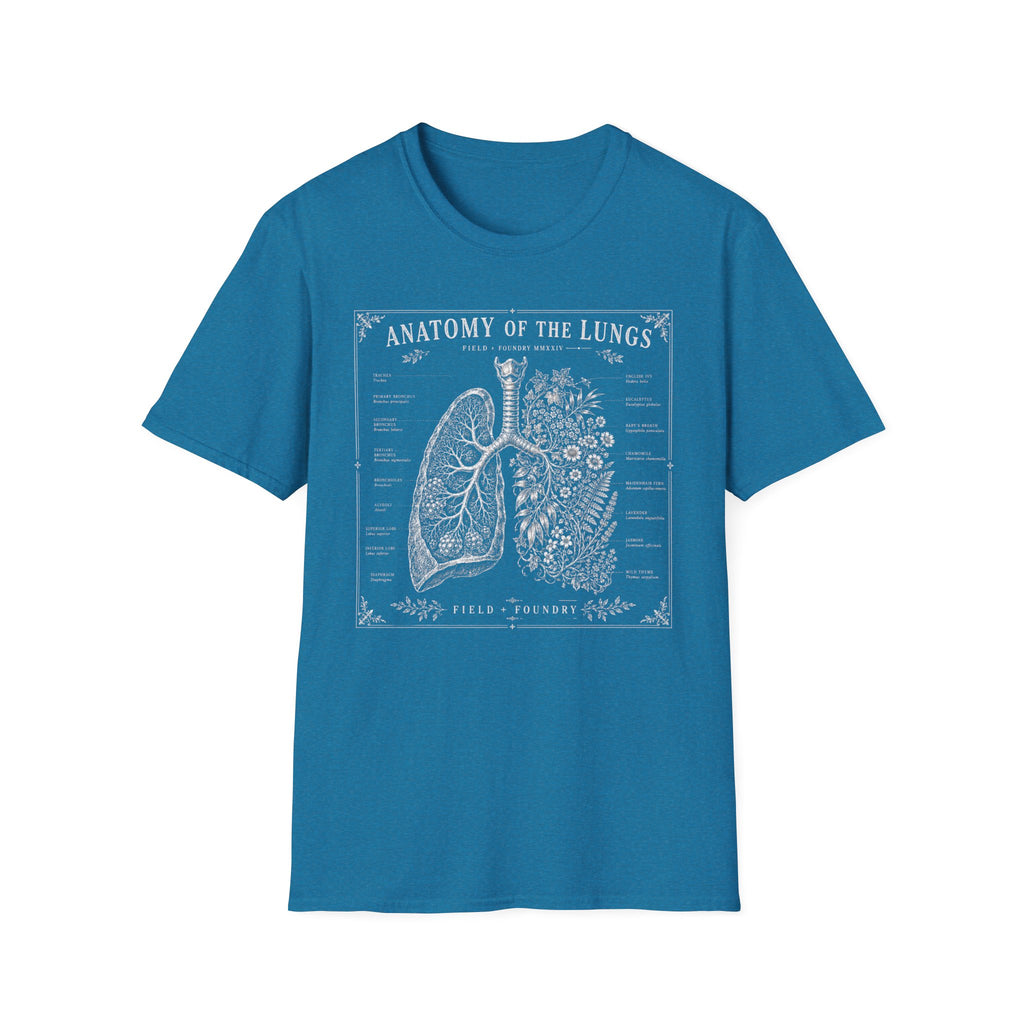 Anatomy of the Lungs T-Shirt — Vintage Medical Diagram Tee