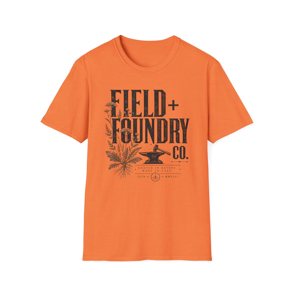 Field + Foundry T-Shirt — Vintage Botanical Logo Tee