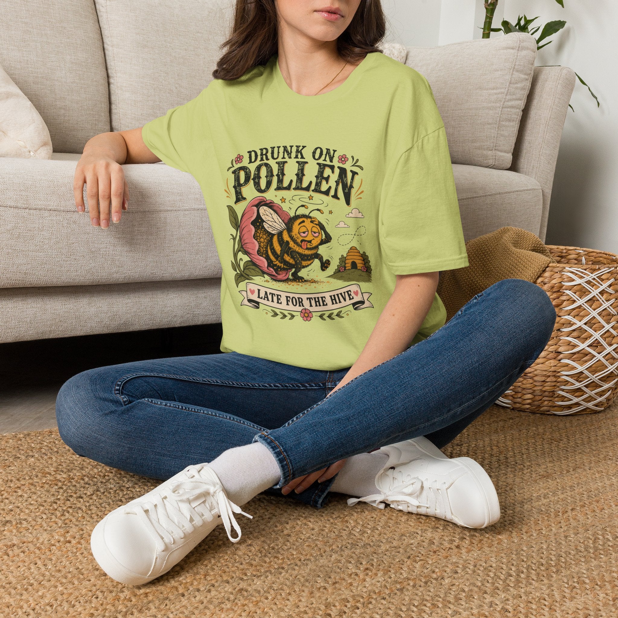 Drunk on Pollen Late for the Hive 2 T-Shirt