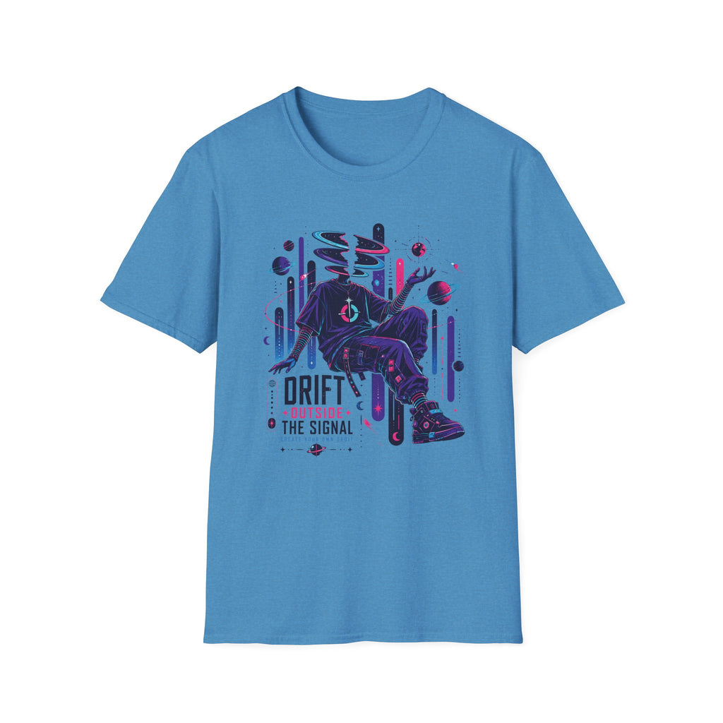 Surreal Space Drifter T-Shirt  "Drift Outside the Signal" Graphic Tee