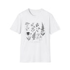 Botanical Sketch Wildflower Floral Illustration T-Shirt