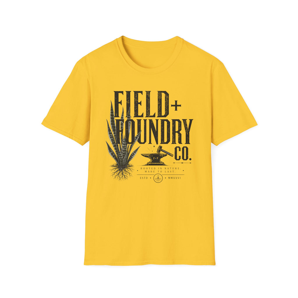 Field + Foundry Co. Graphic T-Shirt Vintage Botanical Logo Tee