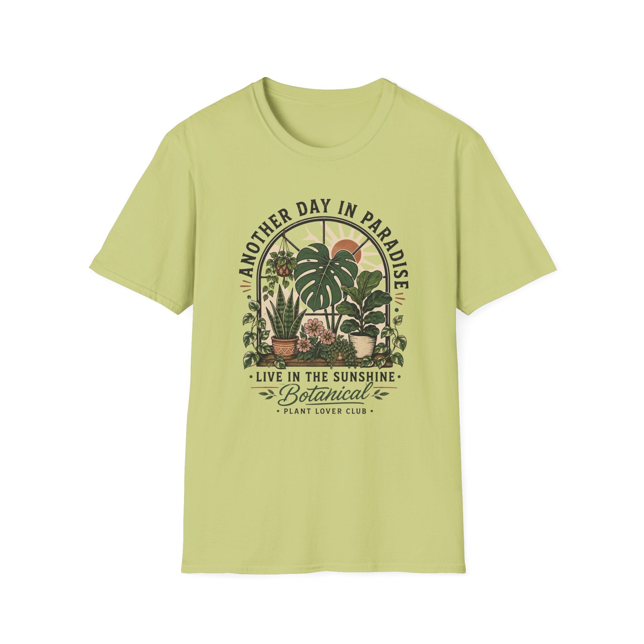 Another Day in Paradise Botanical T-Shirt — Live in the Sunshine Plant Lover Tee