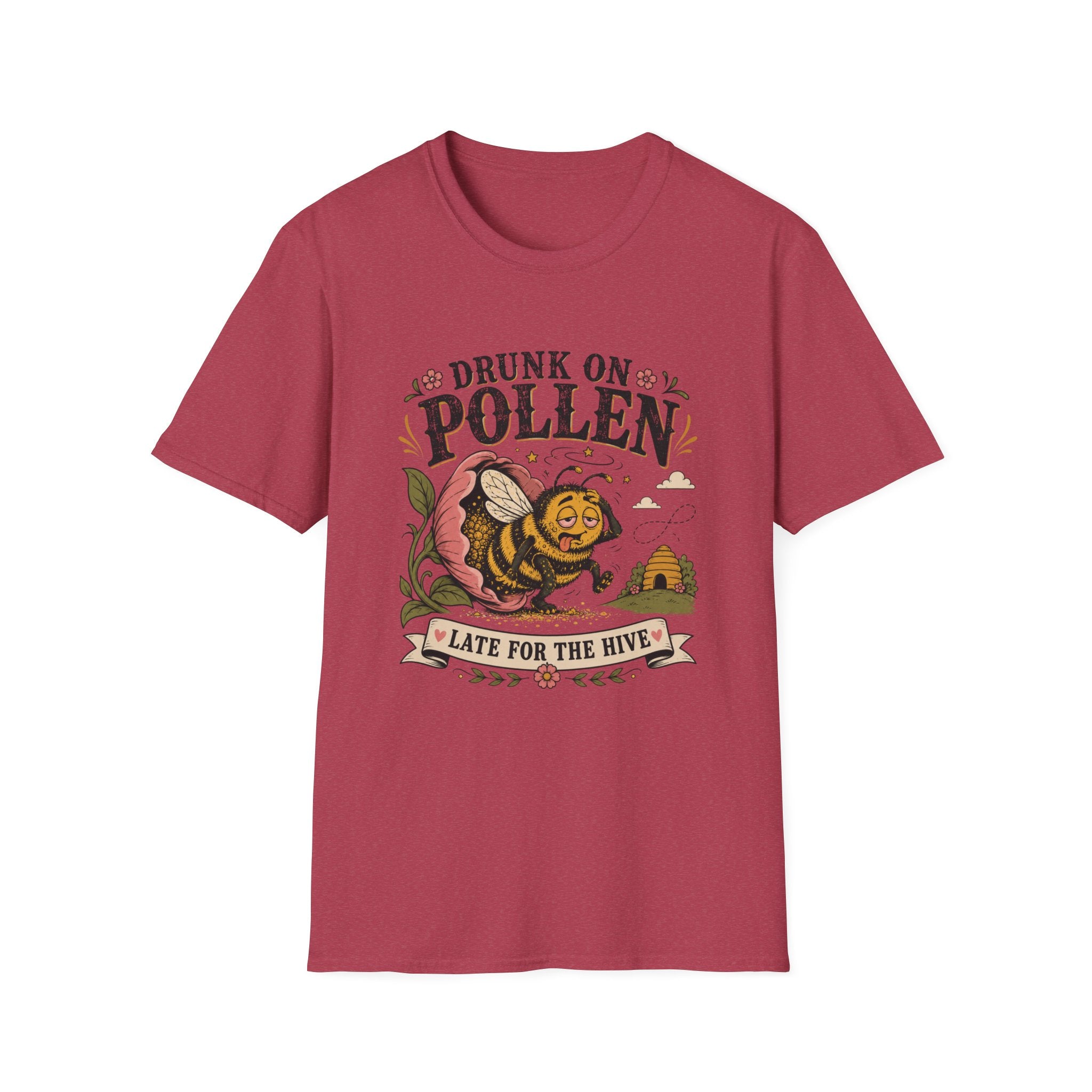 Drunk on Pollen Late for the Hive 2 T-Shirt