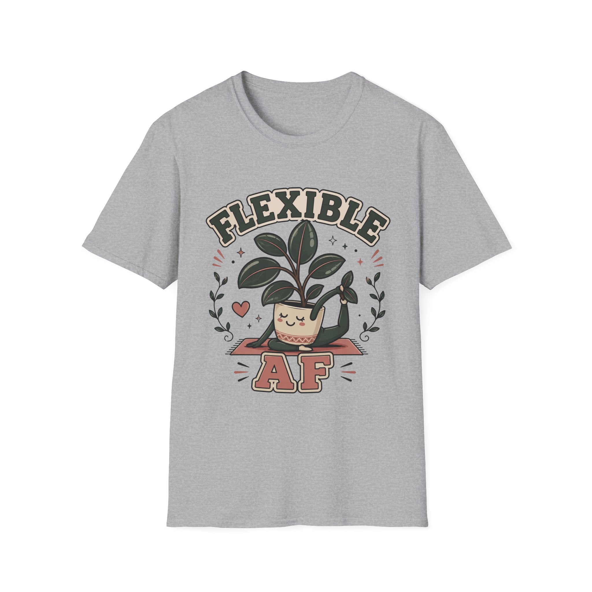 Flexible AF Rubber Plant Graphic T-Shirt