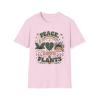 Peace, Love & Plants Retro T-Shirt