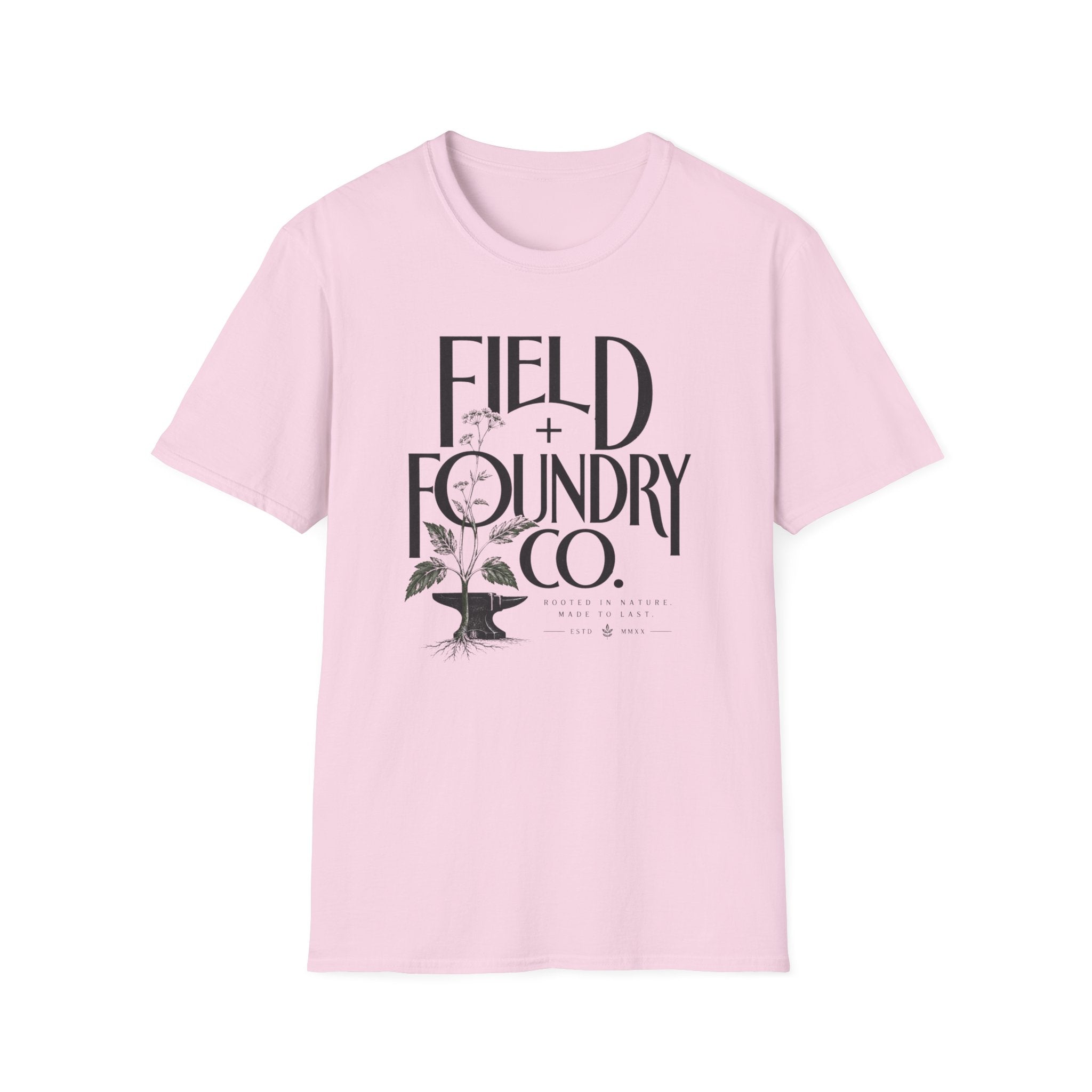 Field + Foundry Co. Logo T-Shirt — Vintage Botanical Graphic Tee