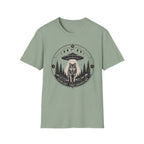 Wolf UFO T-Shirt Mystic Moon Phases Forest Graphic Tee