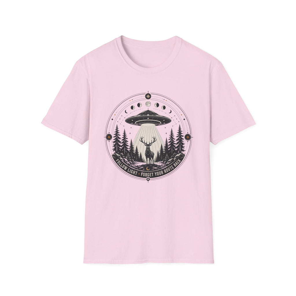 UFO Deer T-Shirt Cosmic Forest Abduction Graphic Tee