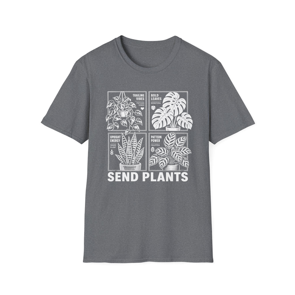 Plant Lover T-Shirt 'Send Plants' Botanical Graphic