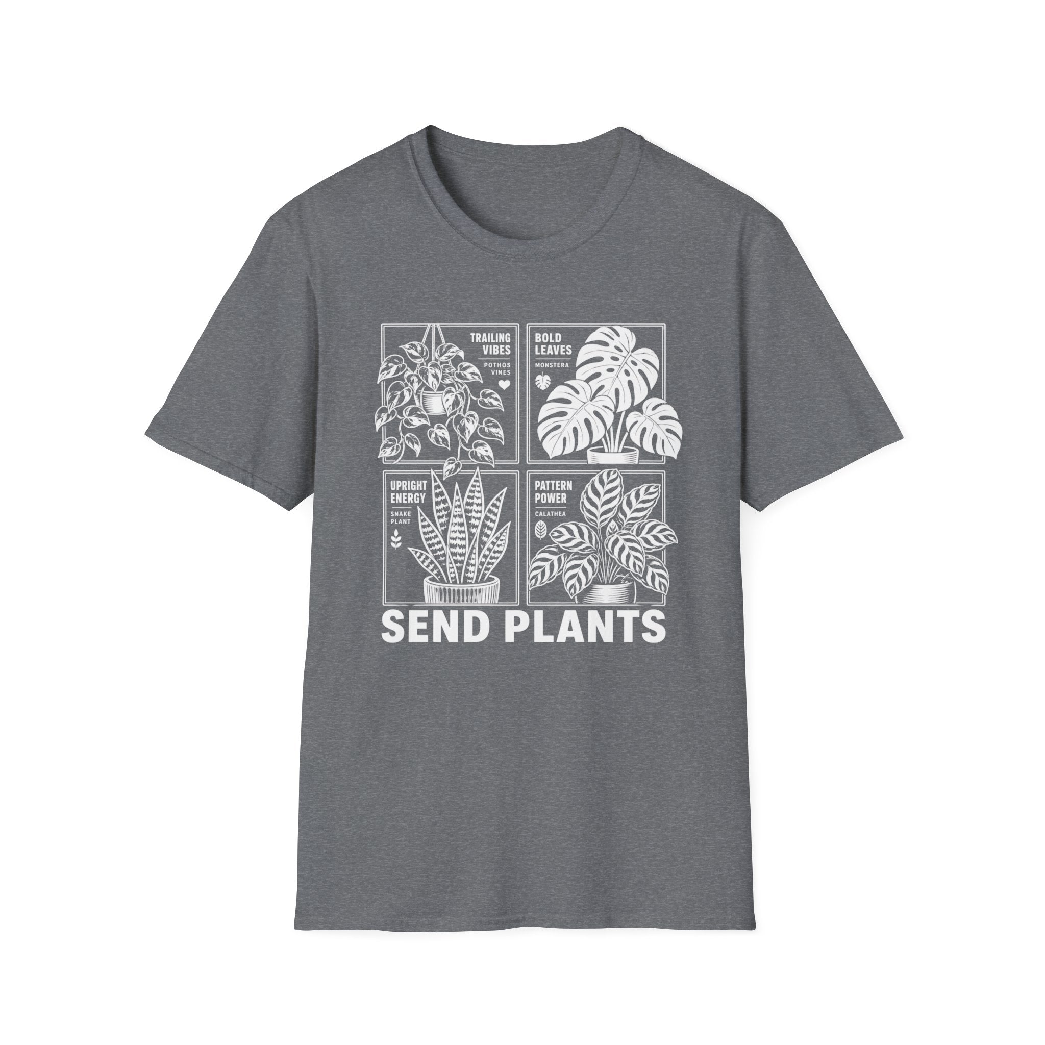 Plant Lover T-Shirt 'Send Plants' Botanical Graphic
