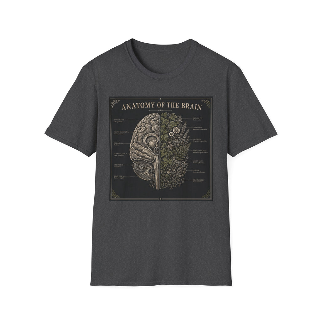 Anatomy of the Brain T-Shirt Vintage Science Diagram Tee