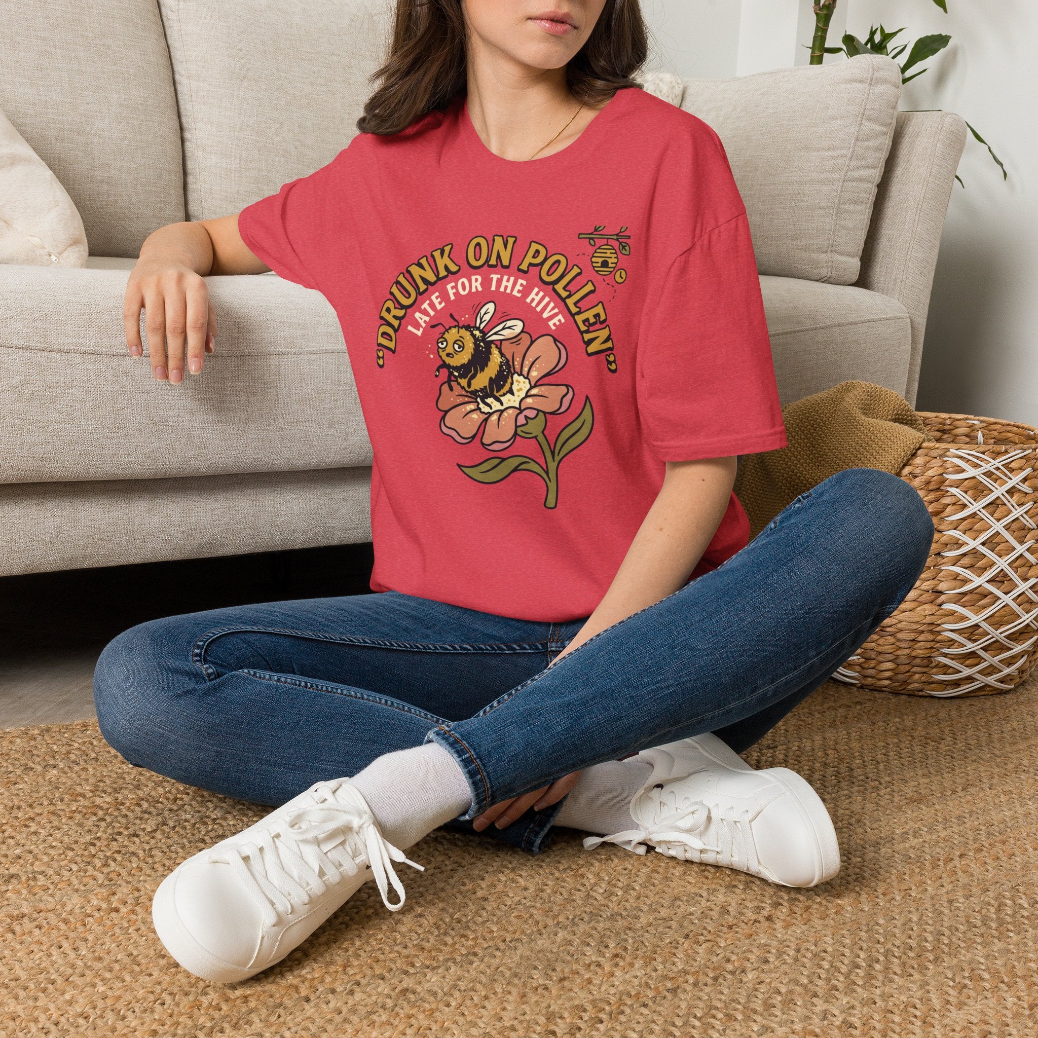 Drunk on Pollen Late for the Hive T-Shirt
