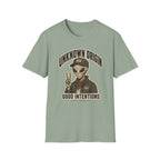 Alien Peace Sign T-Shirt — "Unknown Origin, Good Intentions" Graphic Tee