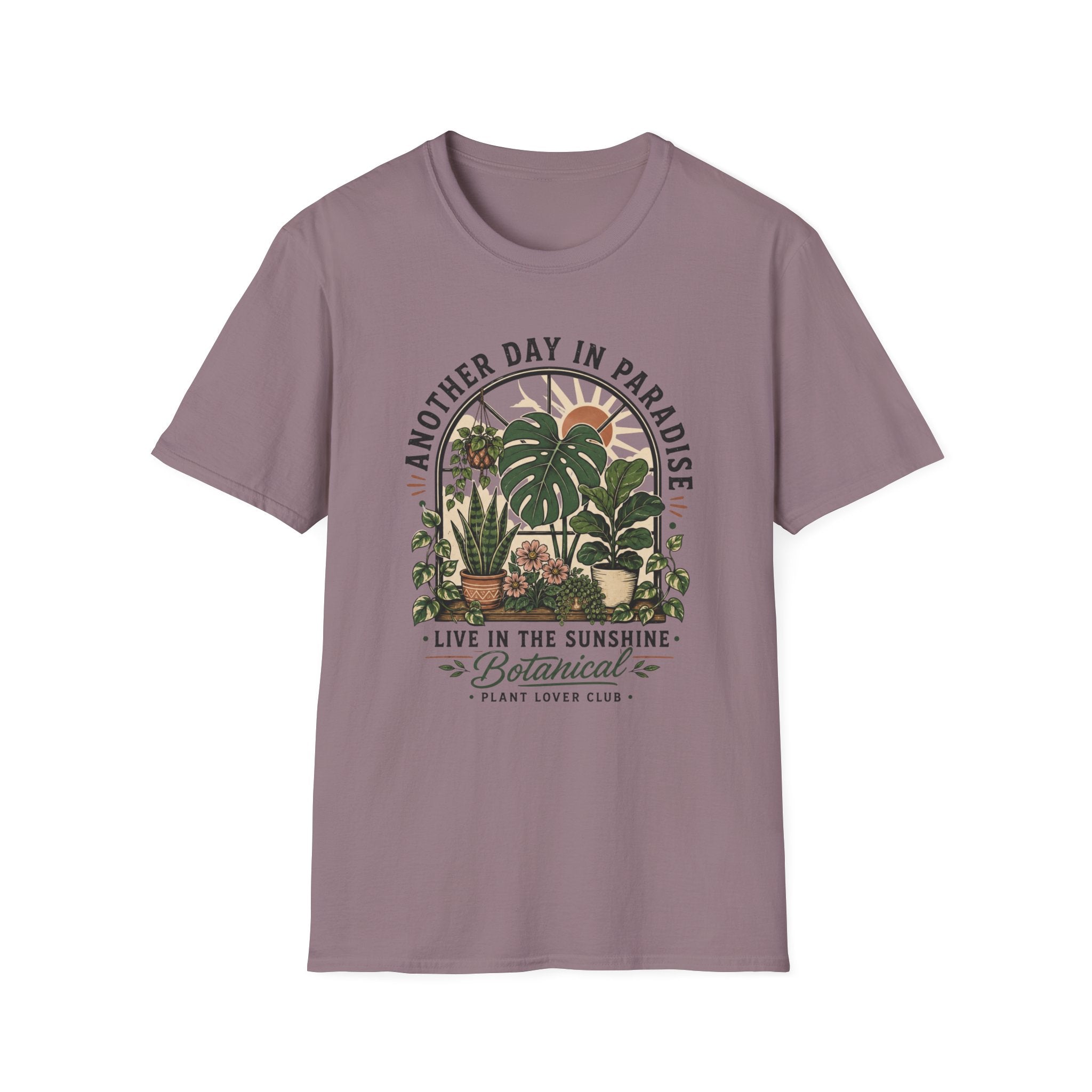 Another Day in Paradise Botanical T-Shirt — Live in the Sunshine Plant Lover Tee