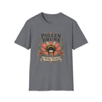 T-Shirt 'Pollen Drunk' Floral Bee Tee (Gardener Plant Mom Gift)