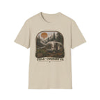 Forest Airstream T-Shirt Retro Sunset